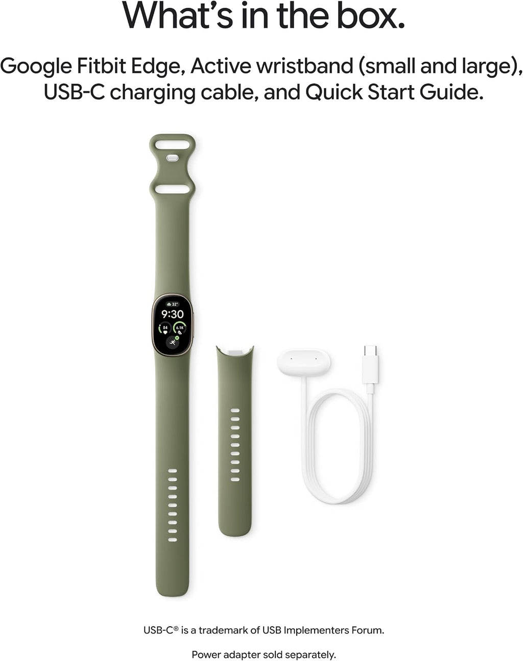 Google Fitbit Edge (Olive/Satin Pyrite)