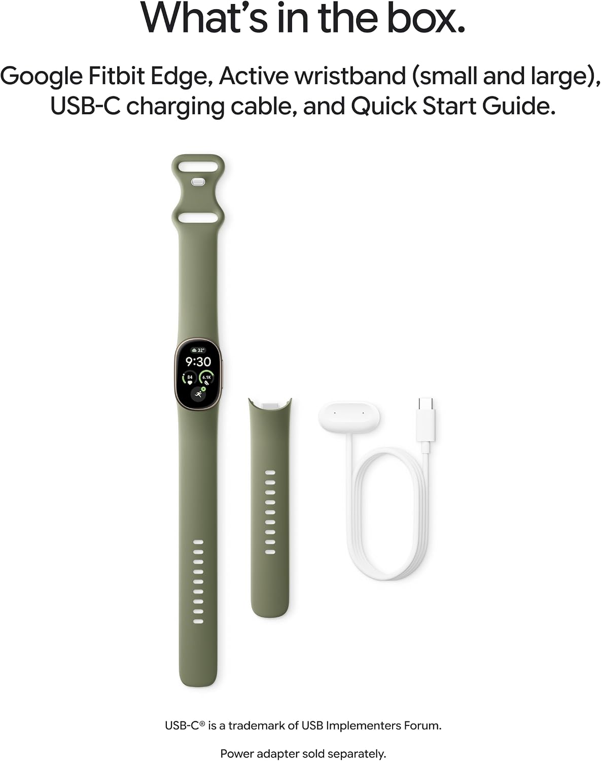Google Fitbit Edge (Olive/Satin Pyrite)