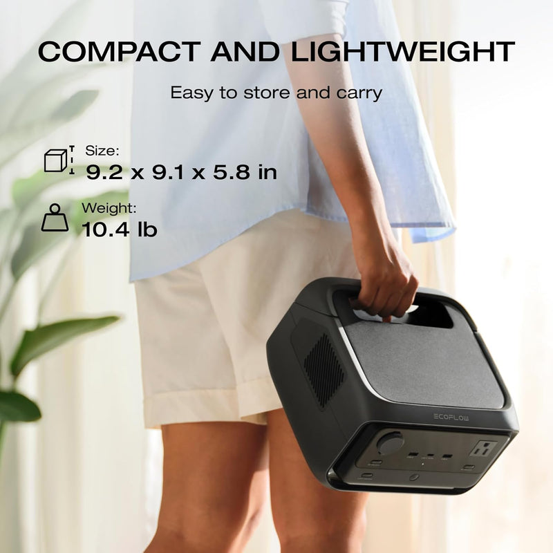 ECOFLOW RIVER 3 Plus - 286Wh 600W