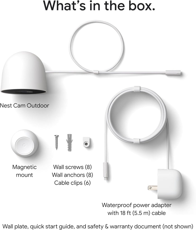 Nest Cam Outdoor (Wired, 2nd Gen)