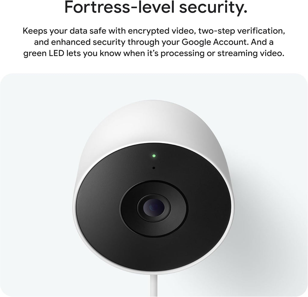 Nest Cam Outdoor (Wired, 2nd Gen) - view 3
