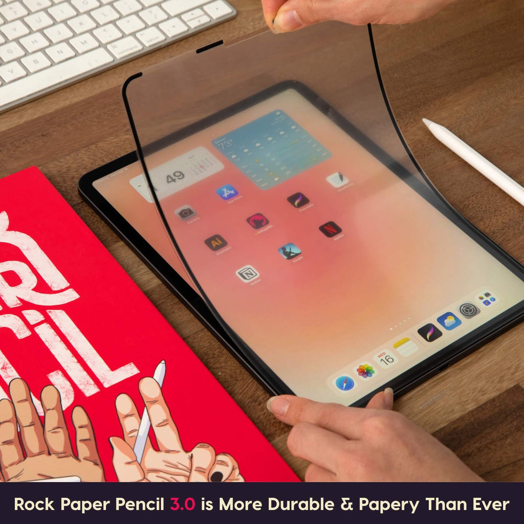 Rock Paper Pencil v3.0 — iPad Paper Screen Protector - view 2