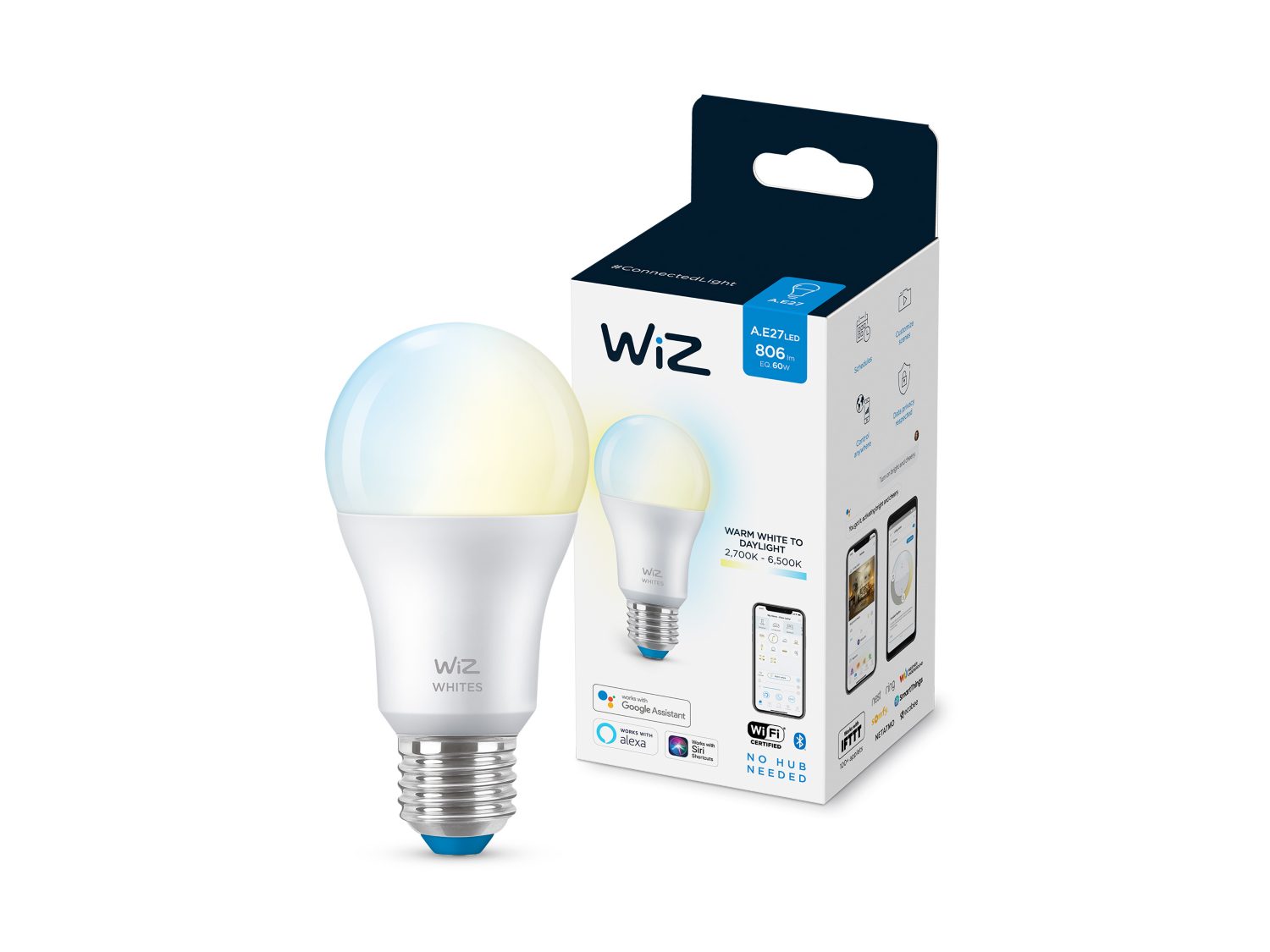 Wiz Single Bulb Tunable White 9W A60 - view 2