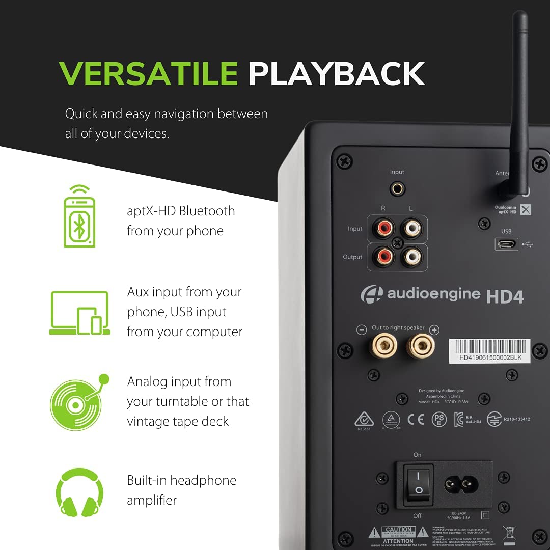 Audioengine : HD4 Wireless (Pair) - view 6