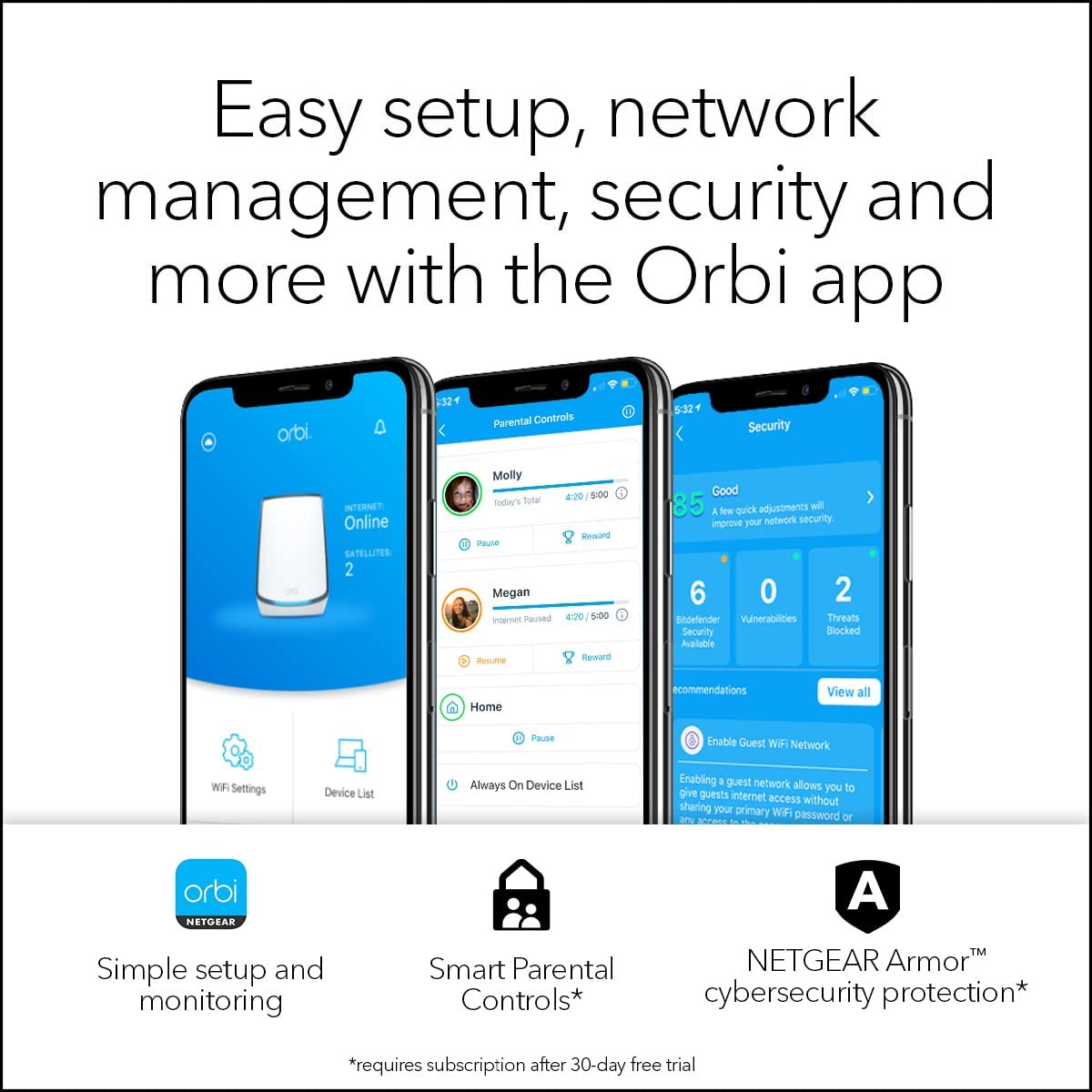 Orbi Mesh WiFi 6 System AX6000 (RBK852) - view 5