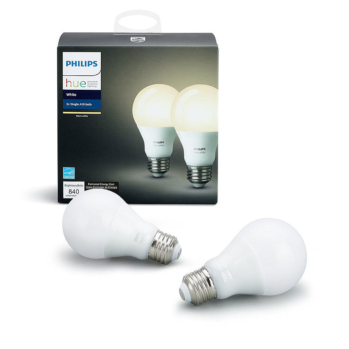 Philips Hue White A19 60W (2 Bulbs)