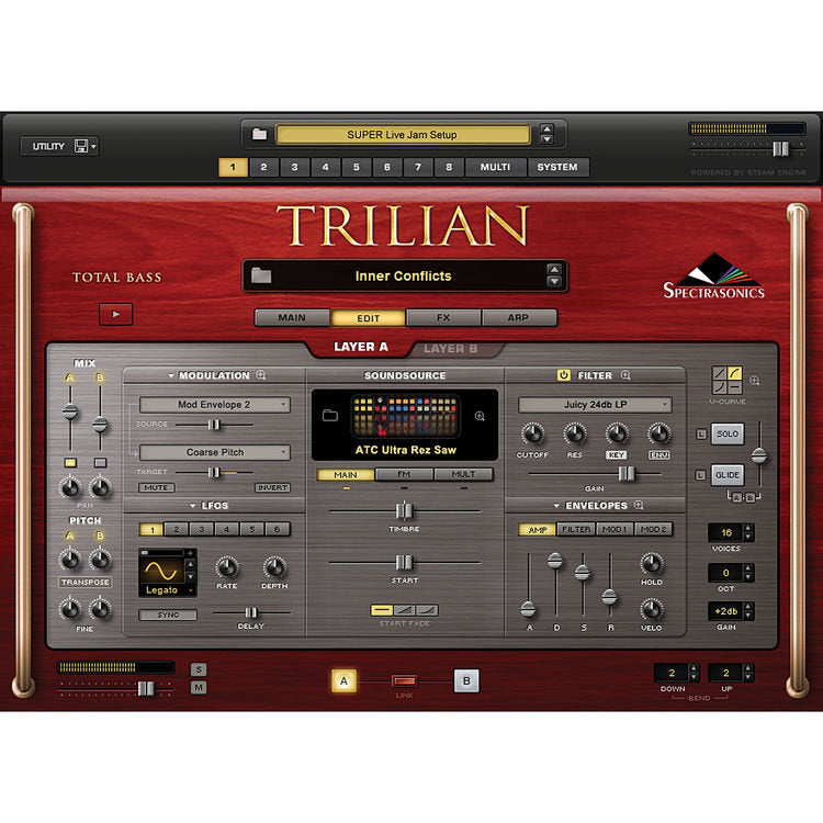DTM・DAW TRILIAN TOTAL BASS MODULE Spectrasonics Trilian Total Bass Module - Retail Box - Vintage King