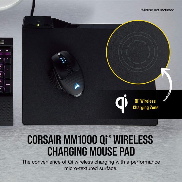 CORSAIR: MM1000 Qi Wireless Charging Mouse Pad