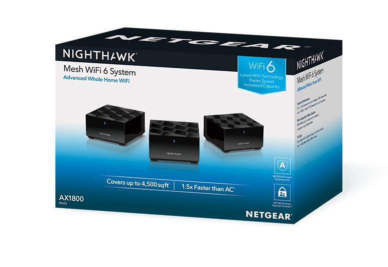 NETGEAR Nighthawk Mesh WiFi 6 AX1800 (MK63)