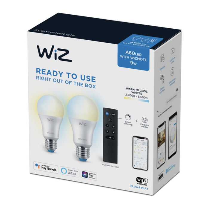Wiz StarterKit x2 White (Bulb+Remote)